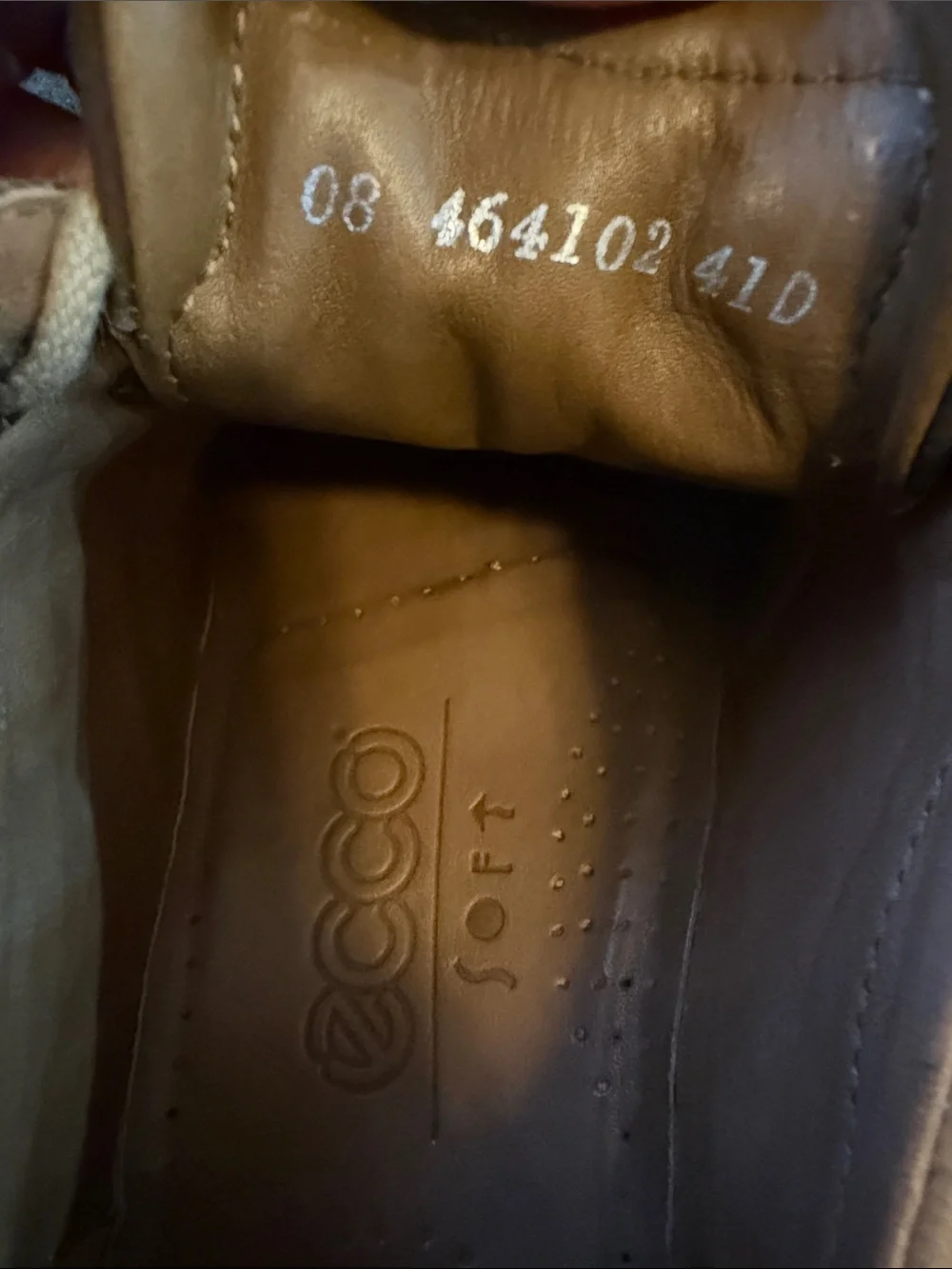 ECCO Brown Nubuck Leather Lace Up Arch Support Comfort Shoes EU 41